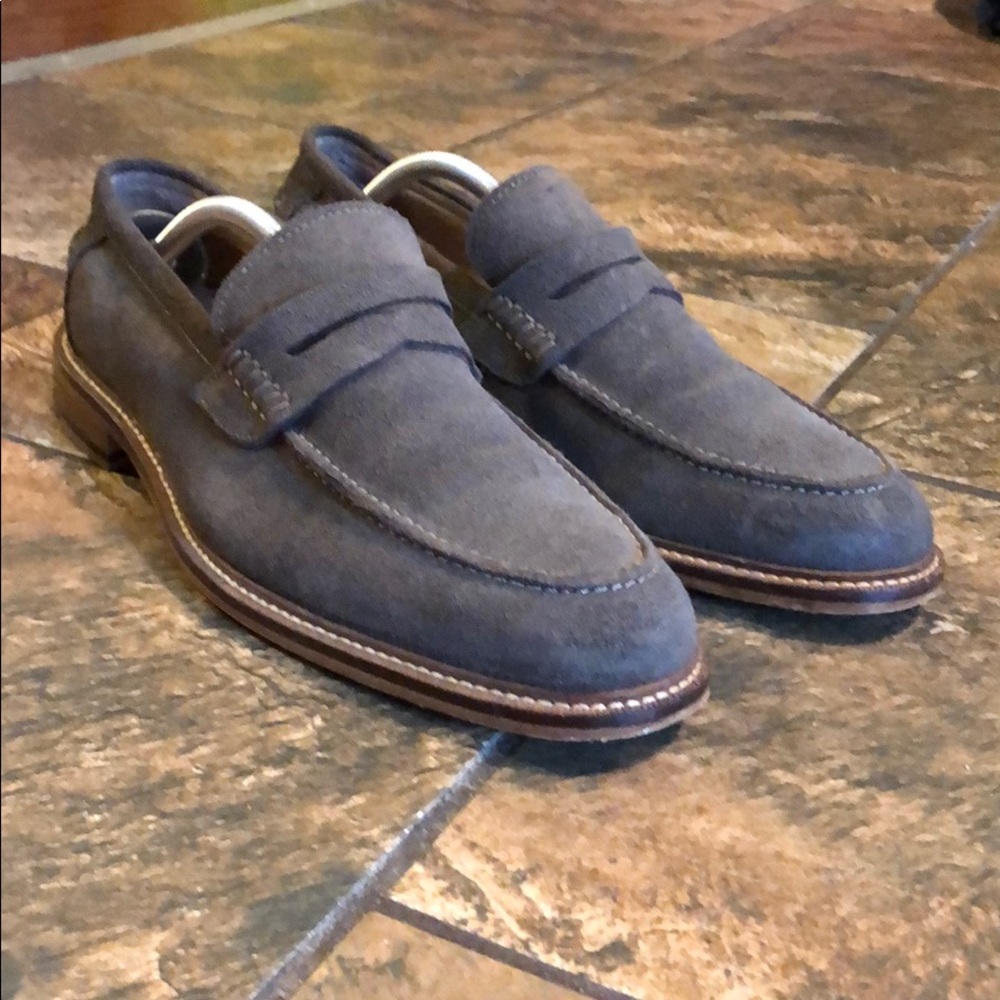 Banana Republic Grey Suede Loafers 9